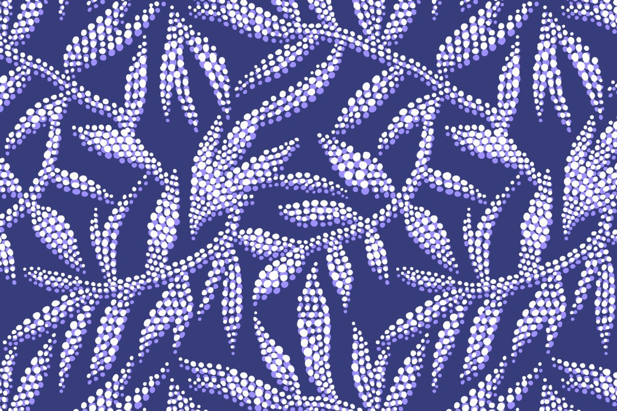 Floral patterns. Vector set 4 prints, a Pattern Graphic by GALAKAM (Photo 4 of 6)