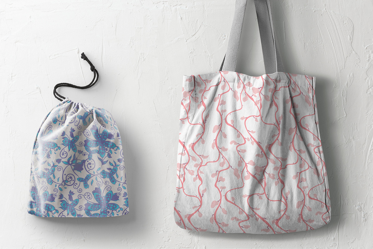 Organic Seamless Botanical Patterns, a Pattern Graphic by Declipo Patt (Photo 13 of 16)