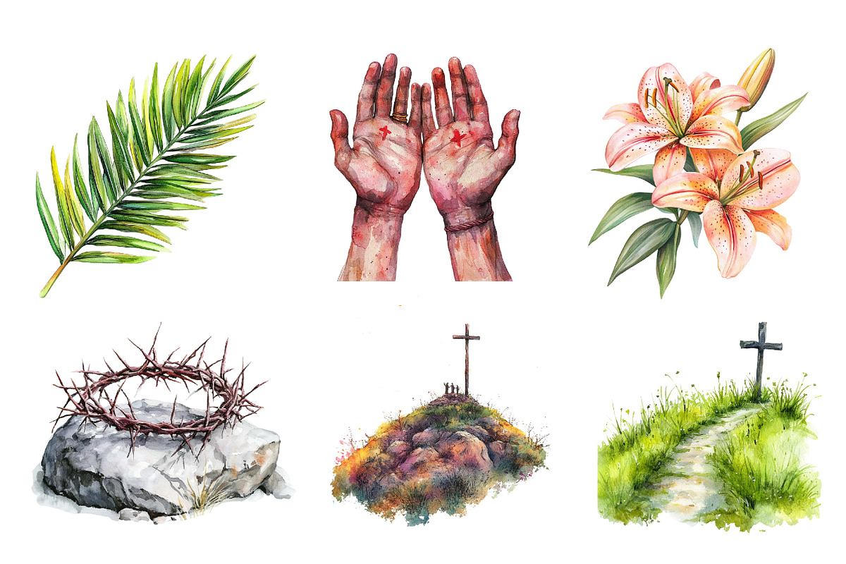 Easter Story Sublimation Clipart, an Illustration by CreationArt (Photo 4 of 5)