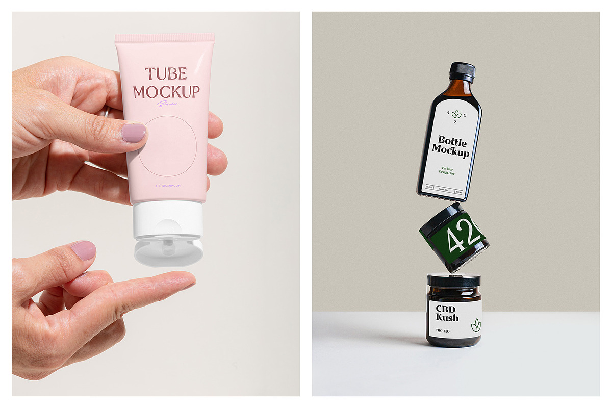 Cosmetic Packaging Bottle Mockups, a Pens & Pencil Mockup by MockupForest (Photo 9 of 11)