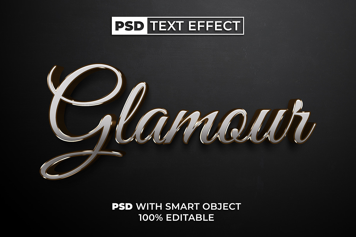 PSD Text Effect Metal Style Bundle, a Layer Style Add-On by Mockmenot (Photo 3 of 7)