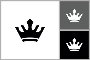 Elegant Crown Silhouette Logo Vector, a Branding & Logo Template by quadrazo