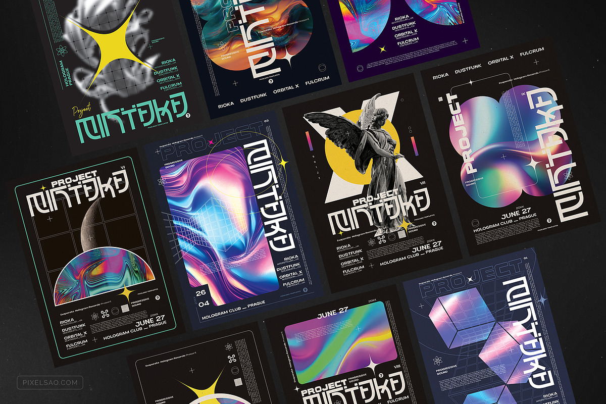 Mintaka – Poster Templates Bundle, a Poster Template by pixelsao (Photo 1 of 12)