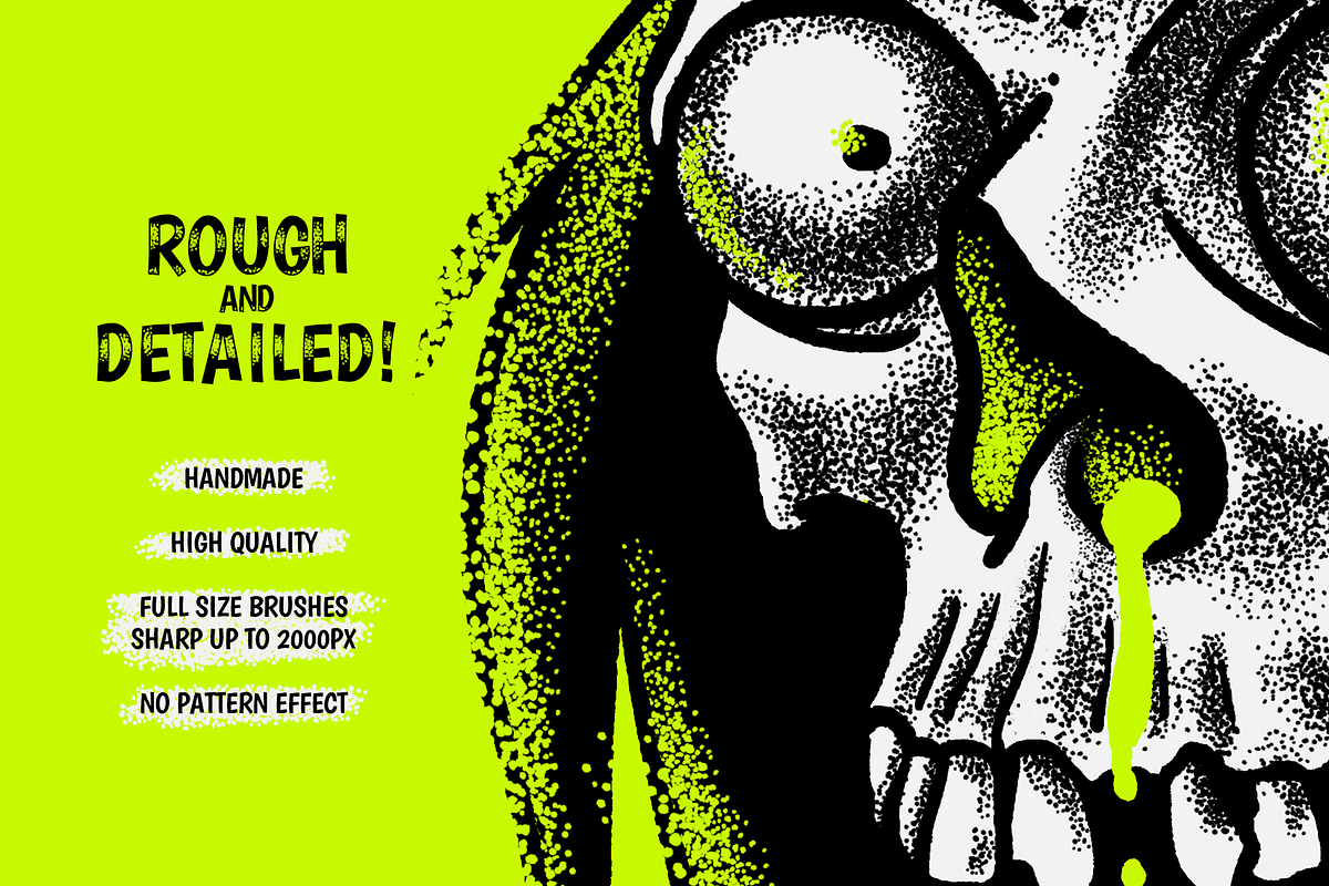 Photoshop ink and stippling brushes, a Brush Add-On by Graphic Roadie (Photo 7 of 7)