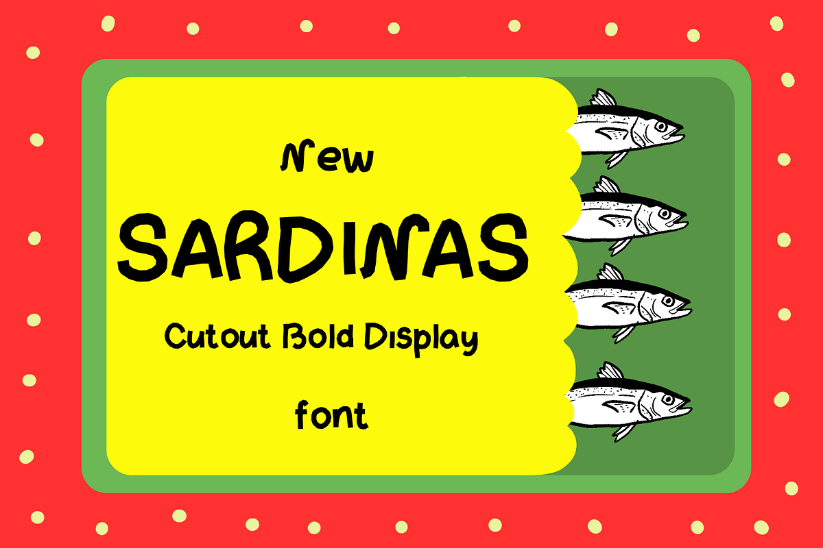 SARDINAS font | quirky cutout font, a Handwritten Font by Ashiya Pixel (Photo 1 of 10)
