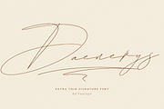 Daenerys | Extra Thin Signature Font, a Script Font by Ardana Creative (Thumbnail 1 of 11)
