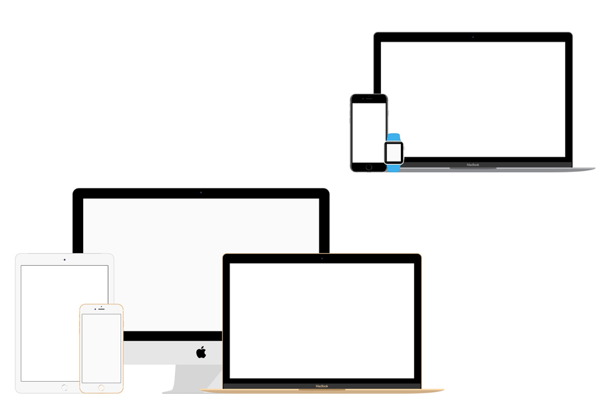 Apple Responsive Flat Vector Mockups, an iPhone Mockup by Alex_Yanko (Photo 4 of 6)