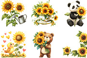Sunflower Mother's Day Clipart, an Illustration by Designking (Thumbnail 3 of 5)