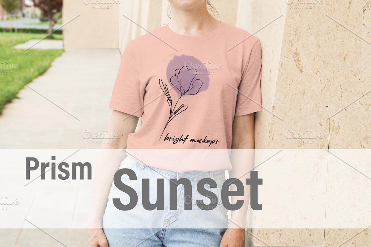 Bella Canvas 3001 Mockup Bundle, a Shirt Mockup by BrightMockups (Photo 8 of 8)