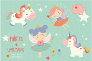 Fairies & Unicorns, a Decorative Illustration by Poppymoondesign (Thumbnail 1 of 5)