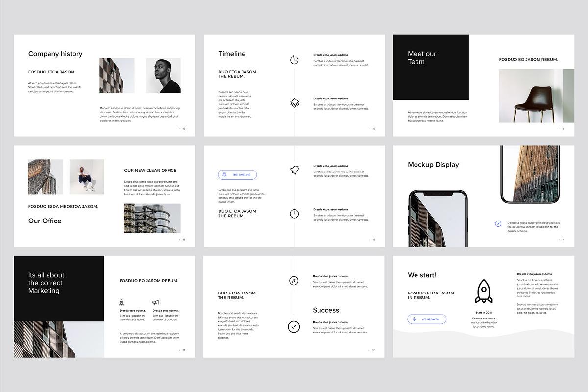 MURO - Powerpoint Template + Bonus, a Presentation Template by PixaSquare