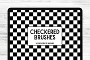 30 Checkered Procreate Brushset, a Brush Add-On by palmettosvg (Thumbnail 1 of 4)