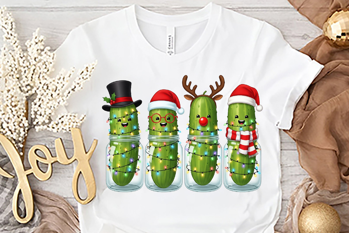 Christmas Pickles Sublimation Png, an Illustration by Rose Art (Photo 2 of 5)