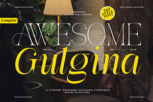 Awesome Gulgina Complete | 243 Fonts