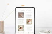 Newborn Photography Price List Canva, a Templates & Theme by Sweet Little Muse (Thumbnail 3 of 5)