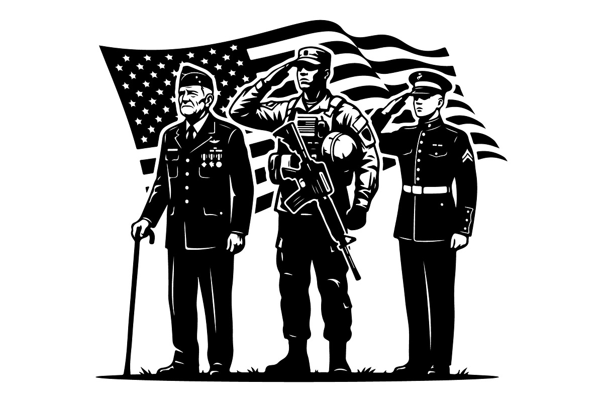 Military Brotherhood Patriot Flag, an Object Graphic by Gfx_Store (Photo 11 of 17)