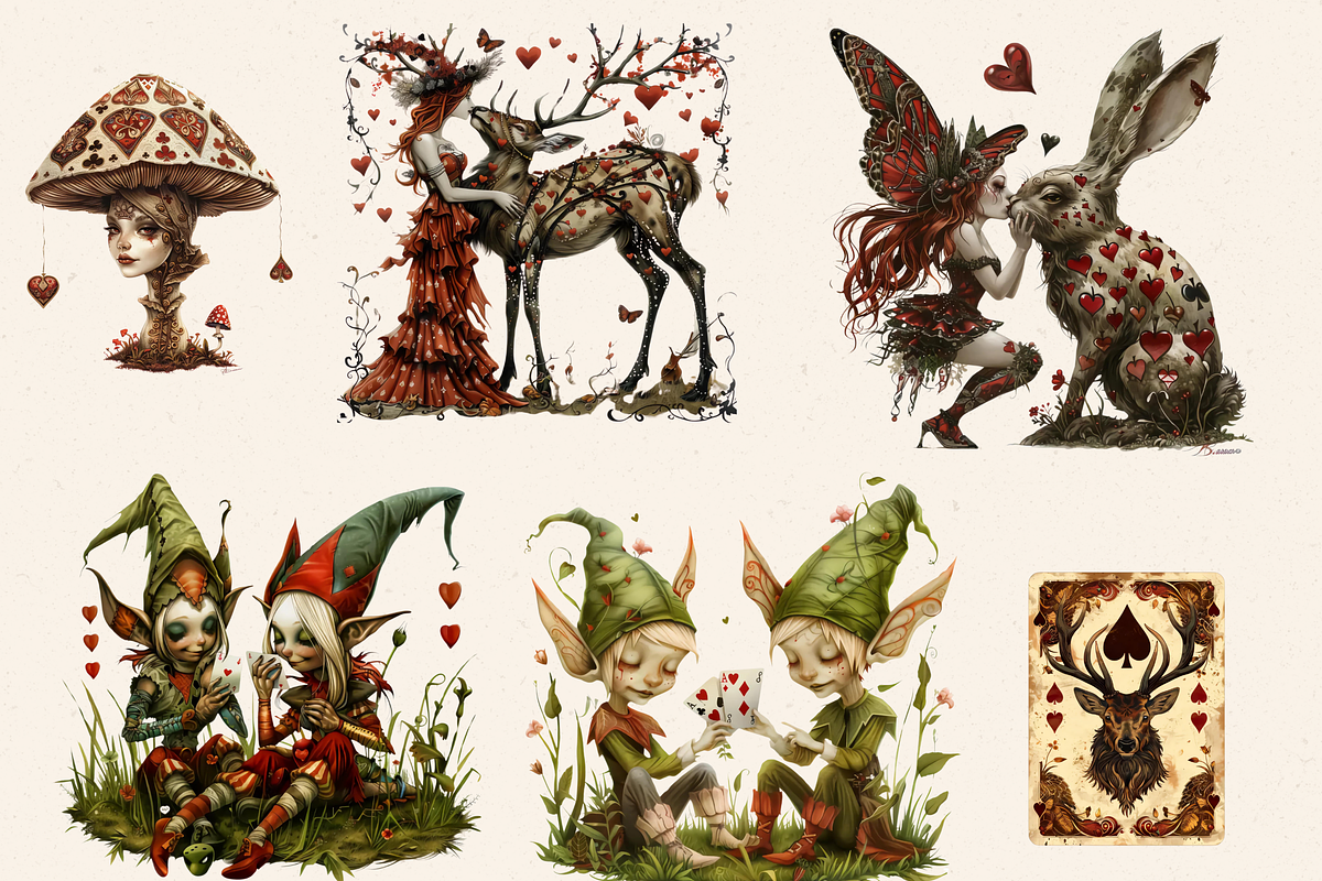 HAZARDOUS CARDS FAIRY CLIPART PACK, a Person Illustration by Daring Digies (Photo 4 of 10)