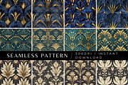 12 Lydia's Art Deco Seamless Pattern, a Pattern Graphic by Inknfolly (Thumbnail 1 of 7)