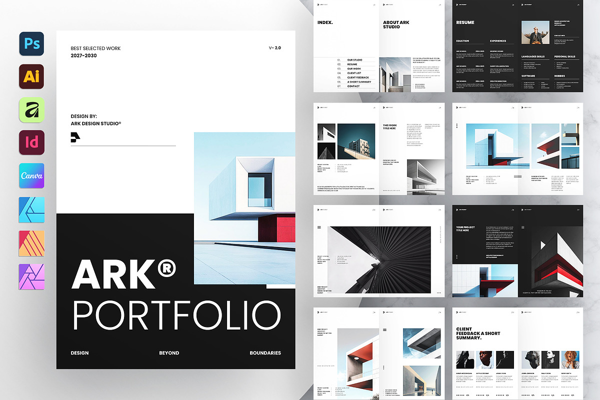 Architecture Portfolio Template, a Brochure Template by ArtisanaAura (Photo 3 of 18)