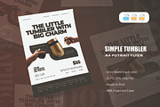 Simple Tumbler - Flyer, a Flyer Template by AQR Studio (Thumbnail 1 of 2)