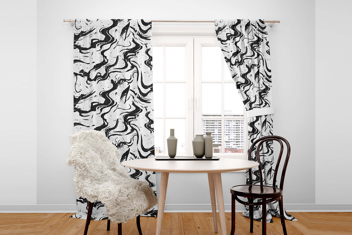 abstract grunge liquid black white, a Pattern Graphic by AAN Seamless Shop (Photo 3 of 4)