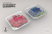 Clear Square Clamshell Mockups, a Packaging Mockup by INCDesign (Thumbnail 9 of 11)