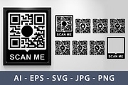 Qr Code Scanning and Mobile Payment, a Technology Illustration by Saba Vector (Thumbnail 2 of 3)