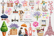 Parisian Summer PNG Clipart, an Illustration by Creative Art (Thumbnail 1 of 9)