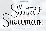 Santa Snowman, a Handwritten Font by FreshTypeINK (Thumbnail 1 of 8)