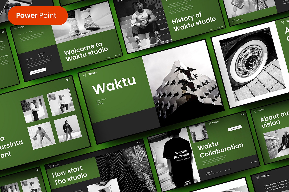 Waktu – Business PowerPoint Template, a Presentation Template by Dens Creative Studio (Photo 1 of 6)