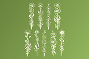 58 Art Nouveau vertical flowers, a Decorative Illustration by Stanislav Kharchevskyi (Thumbnail 3 of 4)