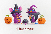 Halloween cute characters. Vector, an Animal Illustration by VaraNa Art (Thumbnail 12 of 12)