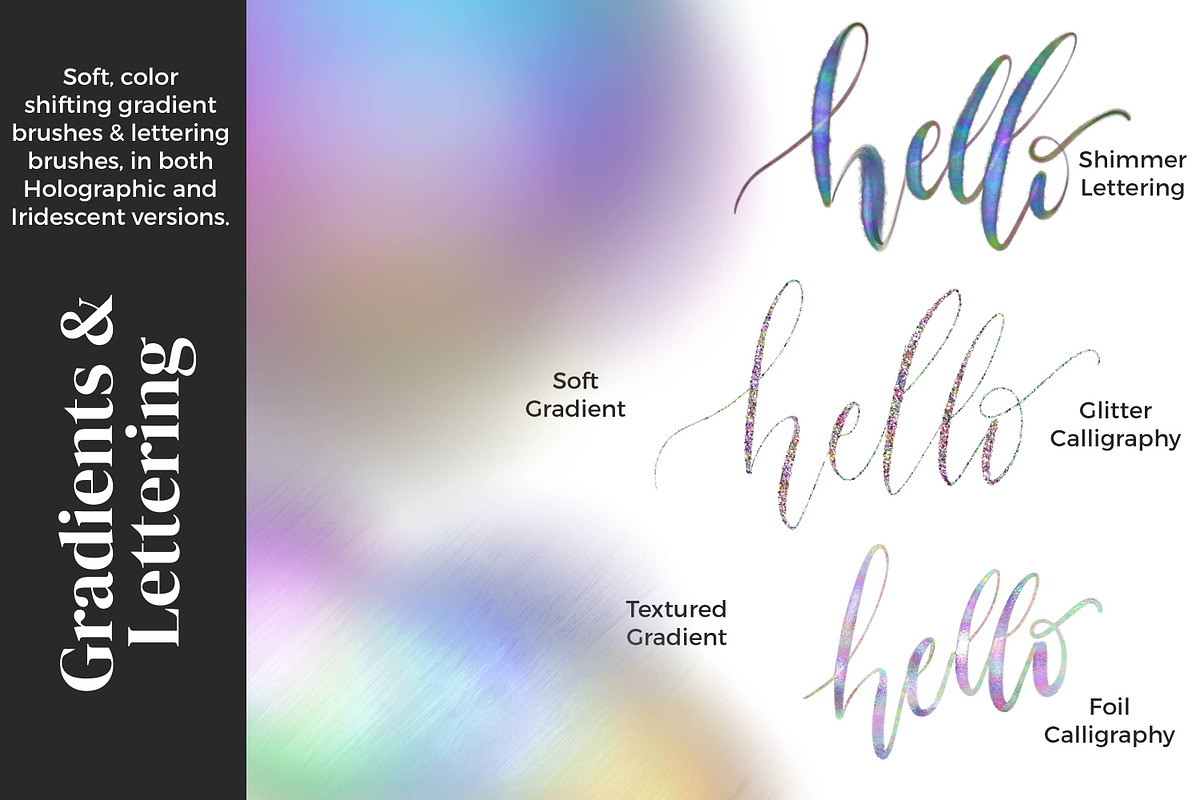 Iridescent Brushes for Procreate, a Brush Add-On by AJ Brushes (Photo 10 of 10)