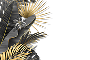 Botanical Tropical Leaves Frames, a Decorative Illustration by leezarius (Thumbnail 5 of 7)