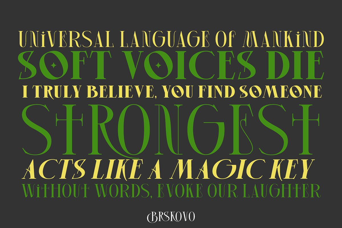 Brskovo Display Font, a Serif Font by TypeClassHeroes (Photo 11 of 15)