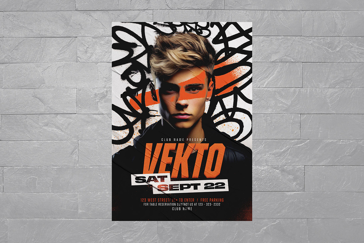 DJ Nightclub Flyer Template, a Flyer Template by BrandPacks (Photo 3 of 5)