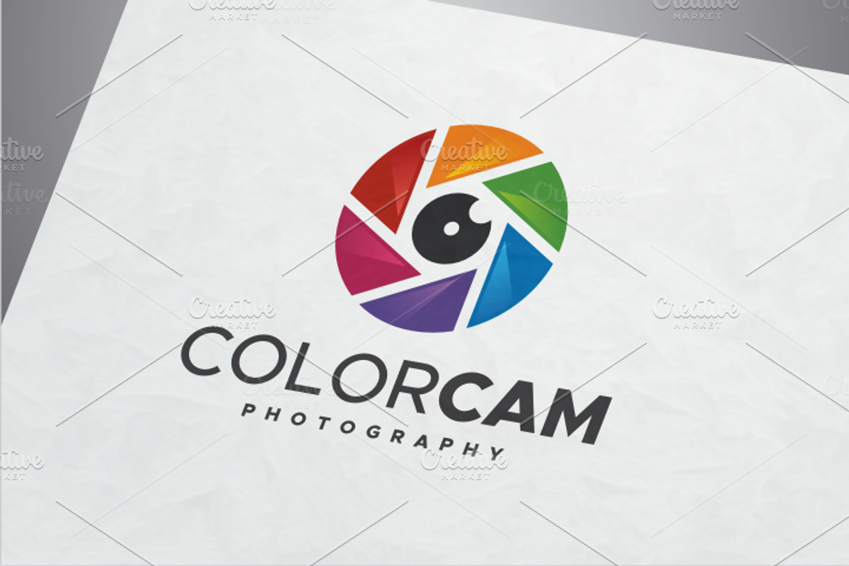 Color Camera Photography Logo, a Branding & Logo Template by yopie