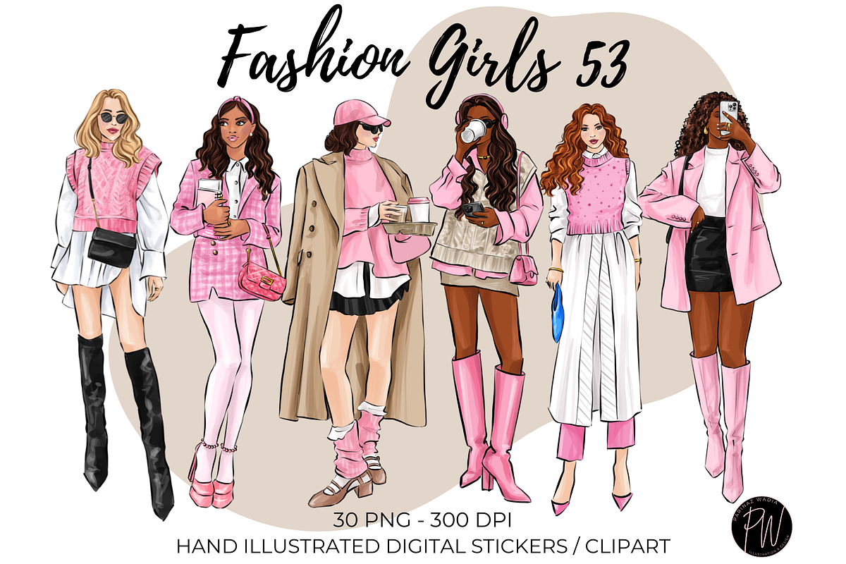 Fashion girls 53 clipart png, a Person Illustration by Parinaz Wadia Design (Photo 1 of 9)