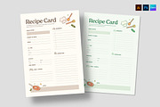 Recipe Card Template, a Card Template by BrandPacks (Thumbnail 1 of 5)