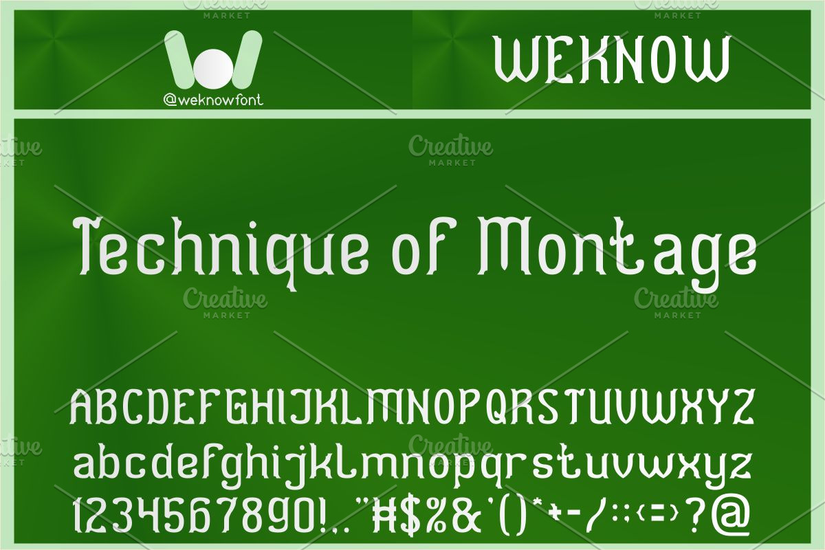 Optical Illusion font, a Font by weknow (Photo 2 of 8)