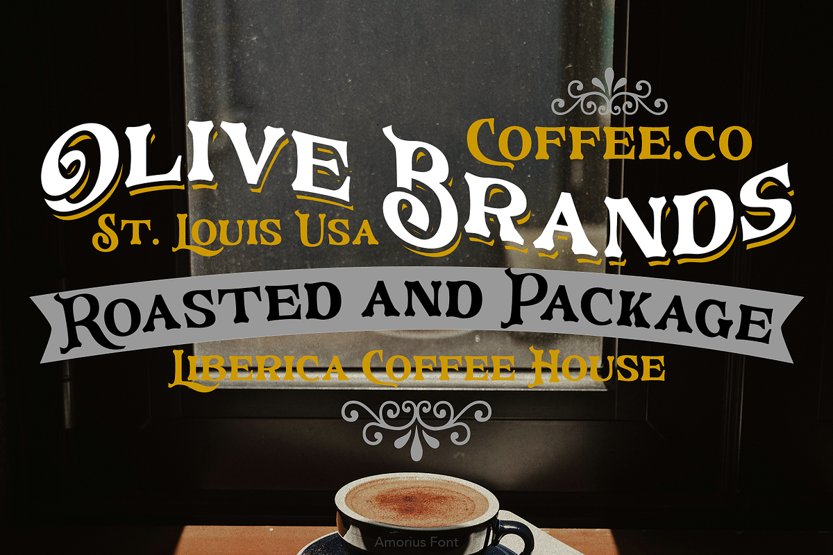 Amorius Vintage Font, a Serif Font by madeDeduk (Photo 8 of 8)