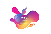 Set of Abstract liquid Fluid shape, a Poster Template by Lucky Creative (Thumbnail 4 of 10)