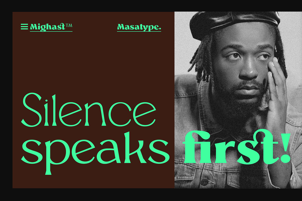 Mighast | 45 Fonts, a Serif Font by MasaType (Photo 8 of 13)