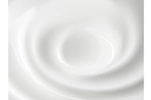 Realistic cream texture. Circular, a Food Illustration by Vectorbuum