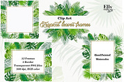 Tropical leaves frames, an Illustration by Elly Studio (Thumbnail 3 of 7)