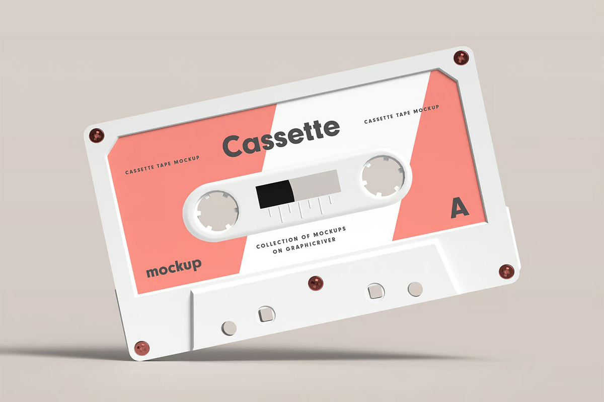 Cassette Mock-up, a Product Mockup by zippypixelstudio (Photo 5 of 15)