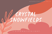 Crystal Snowfields Handwritten Font, a Font by Megi Satyo Widodo (Thumbnail 1 of 11)