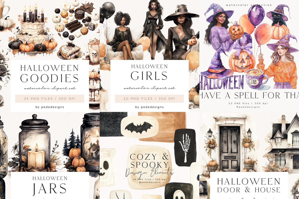 Halloween Mega Bundle 750+, a Seasonal Illustration by PeDe Designs (Photo 5 of 9)