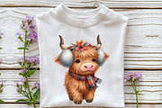 Watercolor Thanksgiving Highland Cow, an Illustration by Rose Art (Thumbnail 5 of 7)