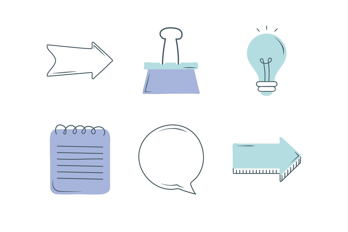 Notes and daily Icons Set, an Object Illustration by studiogstock (Photo 4 of 4)